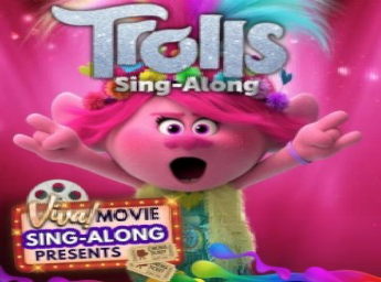 A picture of the Trolls movie poster.