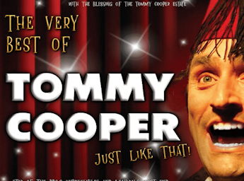A picture of Daniel Taylor as Tommy Cooper.
