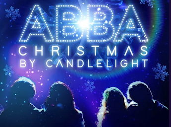 A blue poster with 2 men and 2 women looking at the stars in the sky.