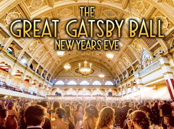 A picture of the empress ballroom full of people in dinner apparel. 