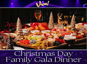 A picture of a festive table