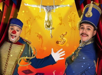 The clowns Mooky and Mr Boo.