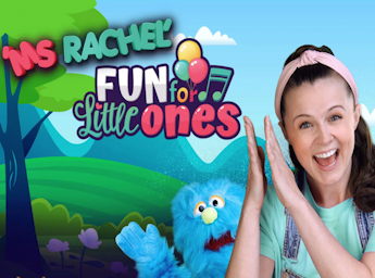 A picture of Ms Rachel and furry friends.