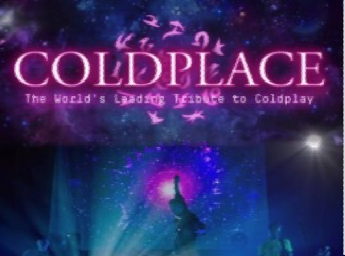 A pictre of a singer against a dark blue backdrop.