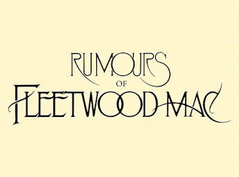 A beige poster with the name of the group written in black.