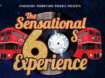 A poster withthe picture of a record, and two decker buses and the title written across in gold.