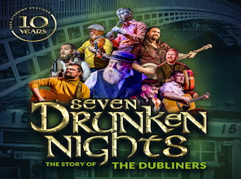 A picture of the Seven Drunken Nights band.