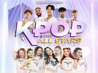 Pictures of young male and  female singers.