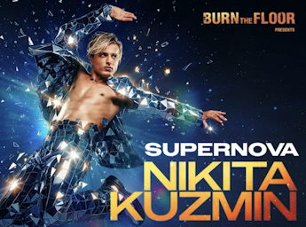 A picture of Nikita Kuzmin dancing.