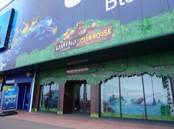 Entrance of the Gruffalo Clubhouse building.