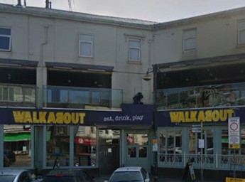 Street view of the Walkabout bar in day time