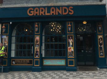 Front of Garlands bar