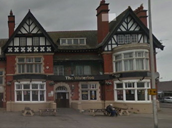 Front of the Waterloo pub in daytime
