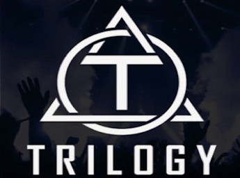 Logo of Trilogy. A T within a triangle and an intersecting circle