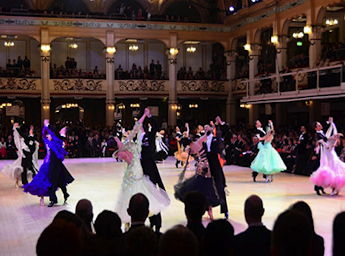 Couples dancing in the Empress Ballroom