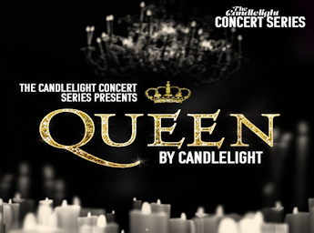 A picture of lighted candles and the band name 