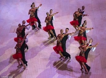 7 Couples dancing in the Empress Ballroom