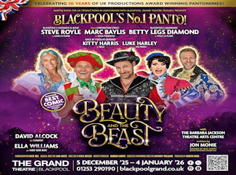 Picture of Steve Royle, Marck Baylis, Betty Legs Diamon , Kitty Harris and Luke Harley in their characters' costumes.