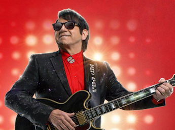 A picture of Barry Steel as Roy Orbison.
