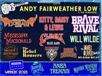 A posyer with the names of the band participating. 