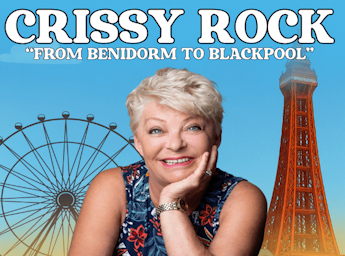 A picture of Crissy Rock and the Blackpool Tower.