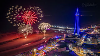 World Firework Championships from The Blackpool Tower Top